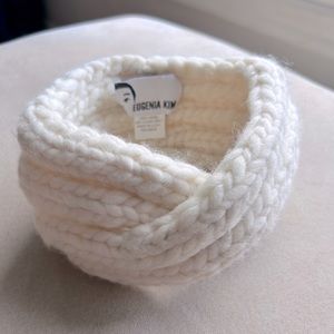 Eugenia Kim Lula Chunky Knit Turban/Headband In Cream